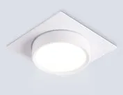 Встраиваемый светильник Ambrella light TN6737 WH белый IP44 GX53 110*110*57