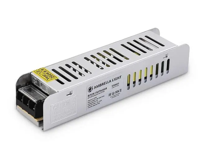 Блок питания с EMC для светодиодной ленты Ambrella light GS8651 Блок питания с EMC для светодиодной ленты Ambrella light GS8651