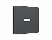 Лицевая панель ALFA (Графит Мягкое касание) для HDMI Ambrella Volt AP9140 QUANT