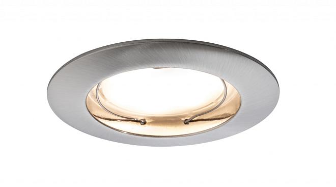 Встраиваемый светильник Paulmann 93958 EBL Set Coin LED dim rund st 3x7W Eis-g