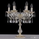 Настольная лампа с хрустальными подвесками Bohemia Ivele Crystal  AL16313L8/6/141-44 WMG