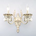 Бра Eurosvet 3281/2 белый с золотом/тонированный хрусталь Strotskis Elisha 00000065240