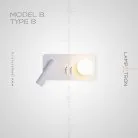 Бра SNOTRA WALL Модель B. Тип В. Теплый свет Lampatron 6804-18686