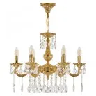 Люстра с хрустальными подвесками Bohemia Ivele Crystal AL78101/6/175 A G