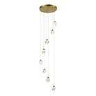 Светильник подвесной Золотистый/Прозрачный LED 8*3W 3000K ST-LuceSL6114.203.08 CASCATO