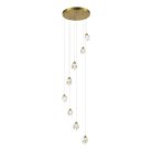 Светильник подвесной Золотистый/Прозрачный LED 8*3W 3000K ST-LuceSL6114.203.08 CASCATO