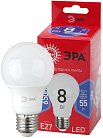 Лампочка светодиодная ЭРА LED A60-8W-865-E27 R