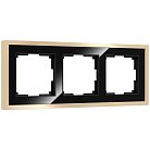 Рамка на 3 поста Werkel W0032852 Baguette (черный/латунь) a060241