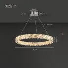 Кольцевые люстры и светильники ERHARD WAVE Размер M Lampatron erhard-wave-m 9107-25937