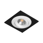 Встраиваемый поворотный светильник под сменную лампу Ledron AO1501005 SQ Black-White