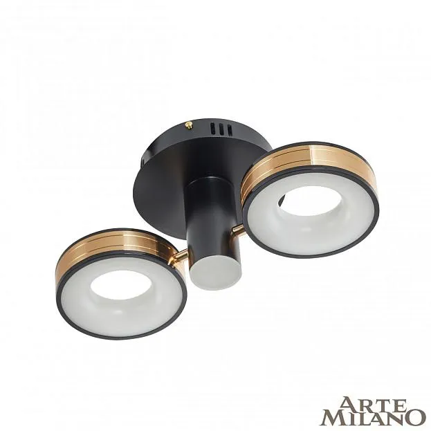 Потолочная люстра Arte Milano 271040/2R BK/GD Ferrara-71040 Потолочная люстра Arte Milano 271040/2R BK/GD Ferrara-71040