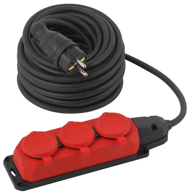Розеточные блоки, удлинители ЭРА UK-3e-3x1,5-20m-IP44(KG)