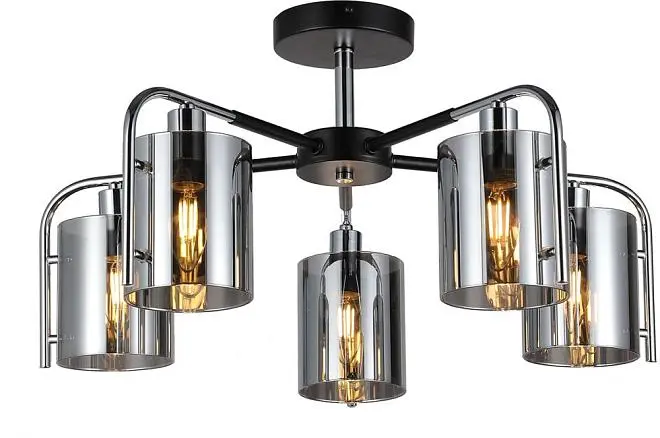 Потолочная люстра Escada 671/5P Chrome Elegant Потолочная люстра Escada 671/5P Chrome Elegant