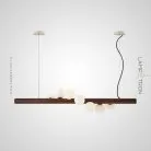 Реечный, рядный светильник VELTA Темное дерево. Lampatron 2331-4297