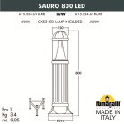 Садовый светильник-столбик FUMAGALLI SAURO 800D15.554.000.VXD1L.CRB