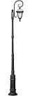 Наземный фонарь Oasis Light 89110L/18/E7 Bl мат/тр St.LOUIS L