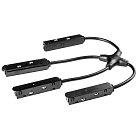 Токопроводящий двухконтактный Х-образный соединитель UNO PRO к 509027(P)/509037P/509227(P)/509237P ЧЕРНЫЙ Lightstar 509294P2