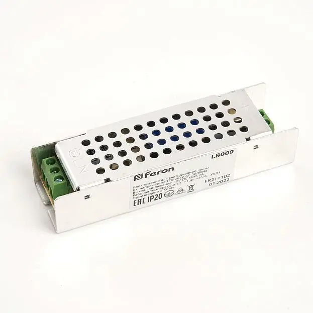 Трансформатор для светодиодной ленты Feron 48007 LB009 36W 12V Трансформатор для светодиодной ленты Feron 48007 LB009 36W 12V