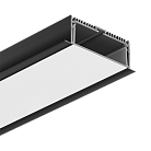 Встраиваемый профиль с накладным фланцем 2,5м Ledron 13003+RMP-16 Black