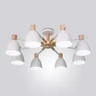 Люстра FOLKE 8 плафонов. Цвет белый. Lampatron 1176-201