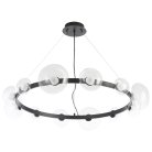 Подвесной светильник Crystal Lux BOSQUE SP12 BLACK/TRANSPARENT