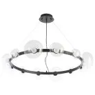 Подвесной светильник Crystal Lux BOSQUE SP12 BLACK/TRANSPARENT