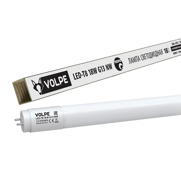 Лампочка светодиодная Volpe LED-T8-18W/NW/G13/FR/FIX/N Лампочка светодиодная Volpe LED-T8-18W/NW/G13/FR/FIX/N