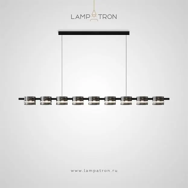 Реечный, рядный светильник JANICE LONG 9 плафонов. Нейтральный свет Lampatron 8564-23825 Реечный, рядный светильник JANICE LONG 9 плафонов. Нейтральный свет Lampatron 8564-23825