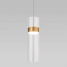 Подвесной светильник Eurosvet 50244/1 LED латунь/прозрачный Lumen a061286