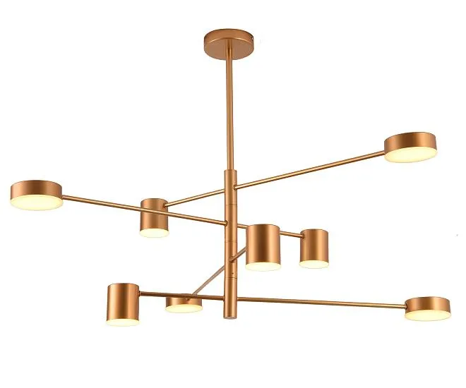 Люстра Мекли золото Led 56W Kink Light 07650-8,33(3000K)