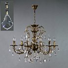 Подвесная люстра Ambiente 8888/6 PB Leaf crystal