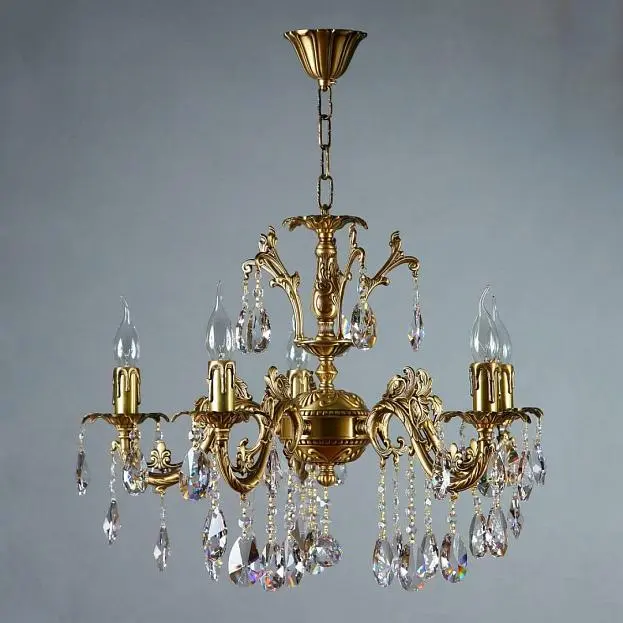 Подвесная люстра Ambiente Granada 2118/5 AB Tear drop Подвесная люстра Ambiente Granada 2118/5 AB Tear drop