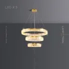 Кольцевые люстры и светильники SABINA Три кольца. 40 + 60 + 80 см Lampatron 6027-16043