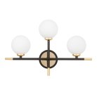 Бра Lumina Deco LDW 6033N-3 BK+F.GD Marsiada