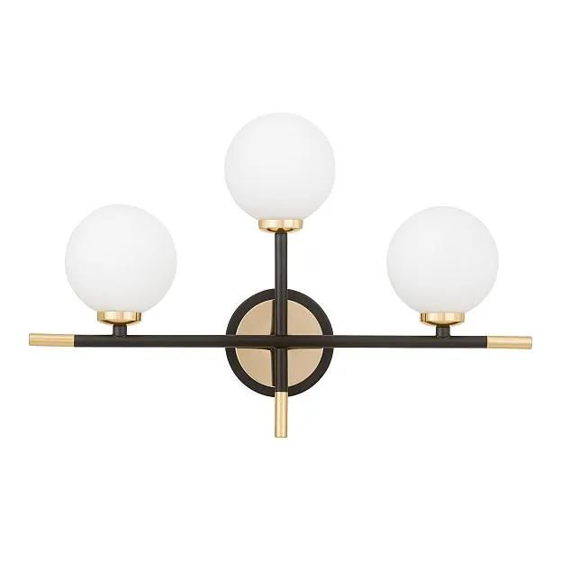 Бра Lumina Deco LDW 6033N-3 BK+F.GD Marsiada