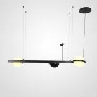 Реечный Подвесной Светильник Palma Wall Lamp 2 Шара + 1 Вазон Горизонтальная ImperiumLoft204172-22