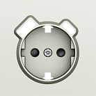 Накладка для розетки Schuko с зарядным устройством USB A+C, со шторками 16A 250В, шампань, Donel DS22951 S08