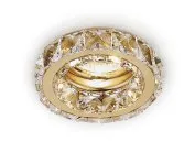Встраиваемый точечный светильник MR16 с хрусталем Ambrella Light K112 CL/G