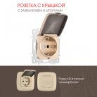 Розетка Arte Milano 205.41-1.shampan am