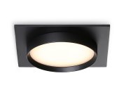 Светильник встраиваемый черный GX53 110*110*35 Ambrella light TN5231 BK