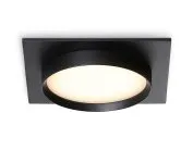 Светильник встраиваемый черный GX53 110*110*35 Ambrella light TN5231 BK