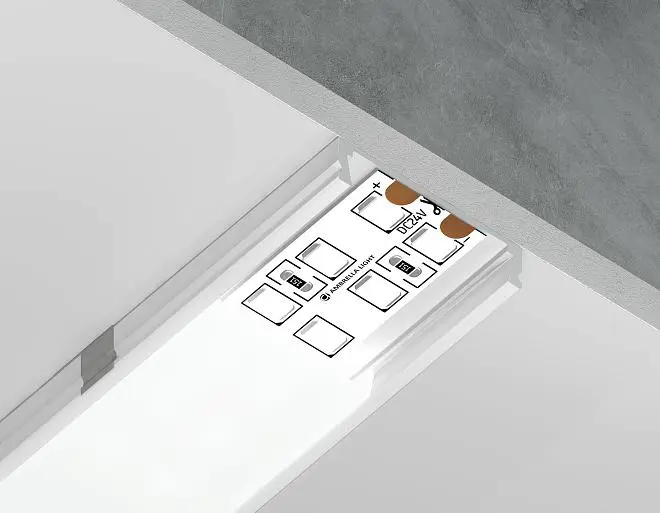 Алюминиевый профиль накладной Ambrella light GP1800WH Alum Profile Алюминиевый профиль накладной Ambrella light GP1800WH Alum Profile