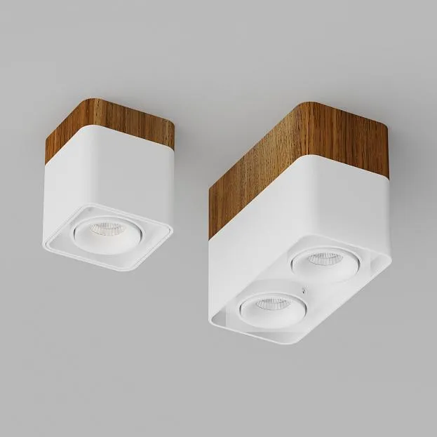 Накладной светодиодный светильник Ledron TUBING Wooden 60 White