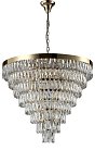 Подвесная люстра Crystal Lux Abigail SP22 D820 Gold/Transparent