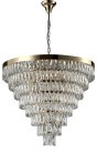 Подвесная люстра Crystal Lux Abigail SP22 D820 Gold/Transparent
