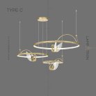 Кольцевые люстры и светильники BIRDIE LUX Тип C. Цвет Латунь Lampatron 5931-15722
