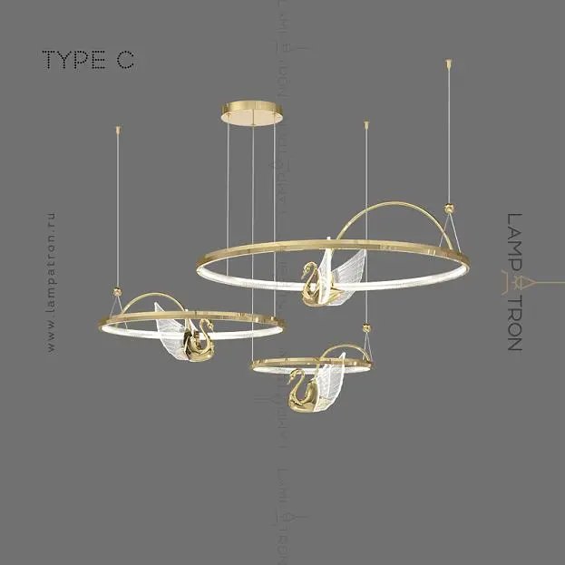 Кольцевые люстры и светильники BIRDIE LUX Тип C. Цвет Латунь Lampatron 5931-15722 Кольцевые люстры и светильники BIRDIE LUX Тип C. Цвет Латунь Lampatron 5931-15722