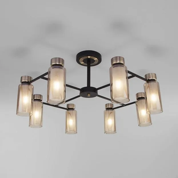 Потолочная люстра Eurosvet 70115/8 черный a050069 Amado