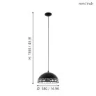 Подвесной светильник Eglo 97441 Savignano