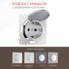 Розетка Arte Milano 202.41-1.silver am